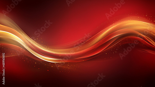 Opulent Red Luxury Background with Golden Fire Patterns - Stylish Abstract Design for Elegant Backdrops, Illustrations, and High-End Creative Concepts.