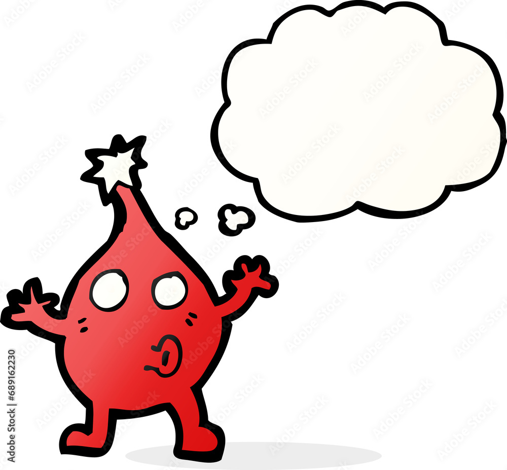 cartoon funny christmas character with thought bubble cartoon funny christmas character with thought bubble