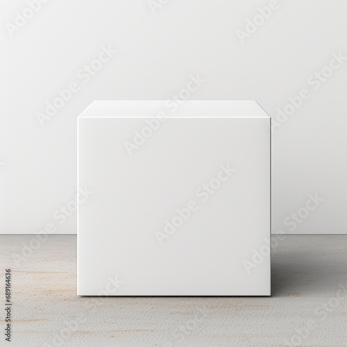 mockup_white box product / Generative AI