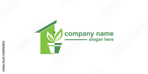 Simple and creative flower pot design, beautiful flowers | premium vector