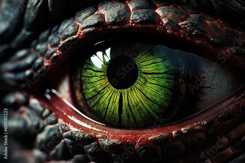 Predatory Dinosaurs Eye Art Up Close And Personal photo