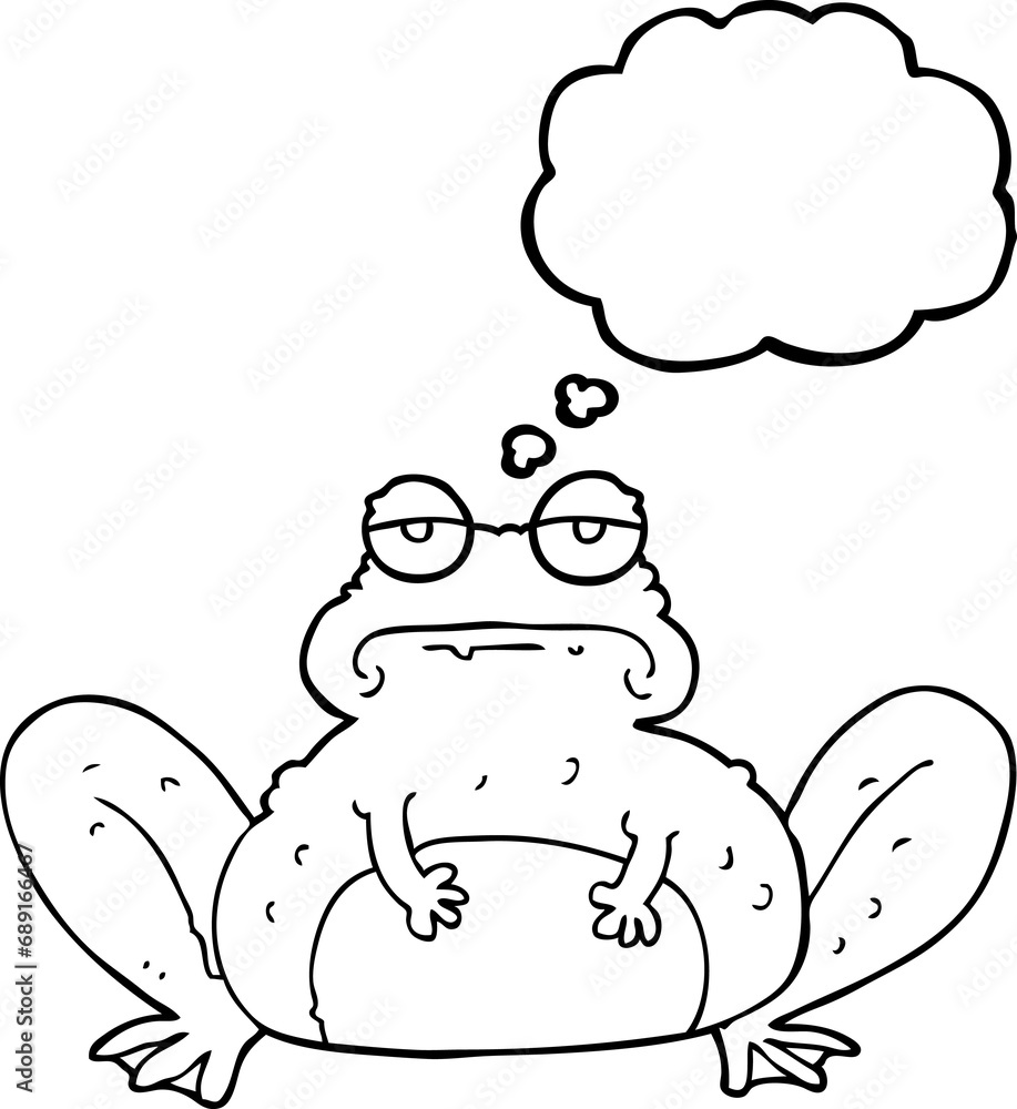 freehand drawn thought bubble cartoon frog freehand drawn thought bubble cartoon frog
