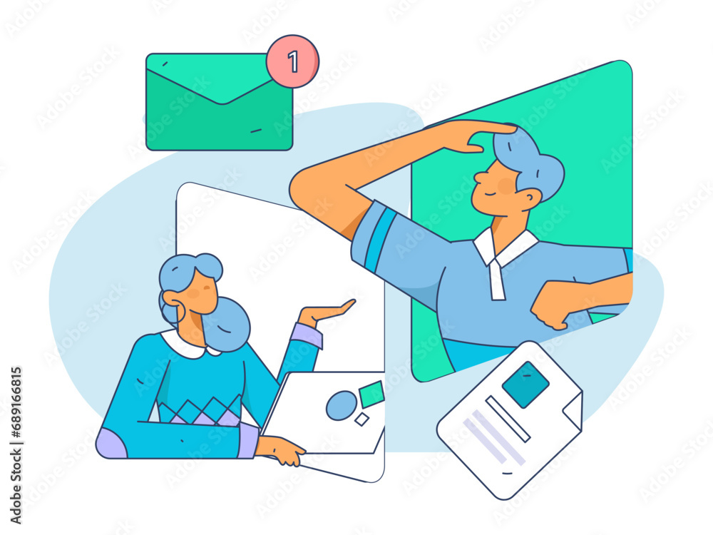 Business People Flat Vector Concept Operation Hand Drawn Illustration
Business People Flat Vector Concept Operation Hand Drawn Illustration