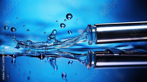 Cosmetic pipette with dripping liquid UHD wallpaper