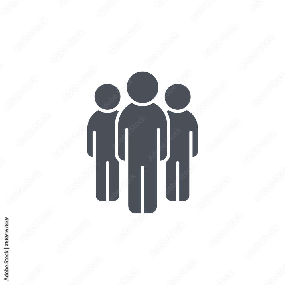 Vector sign of the team symbol isolated on a white background. icon color editable. Vector sign of the team symbol isolated on a white background. icon color editable.