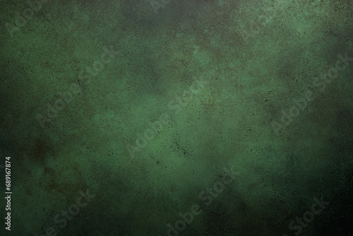 Green old rusty concrete wall background texture. Old red background in grunge style. Natural raw texture. Surface of old table to shoot flat lay. Copy space. Top view.