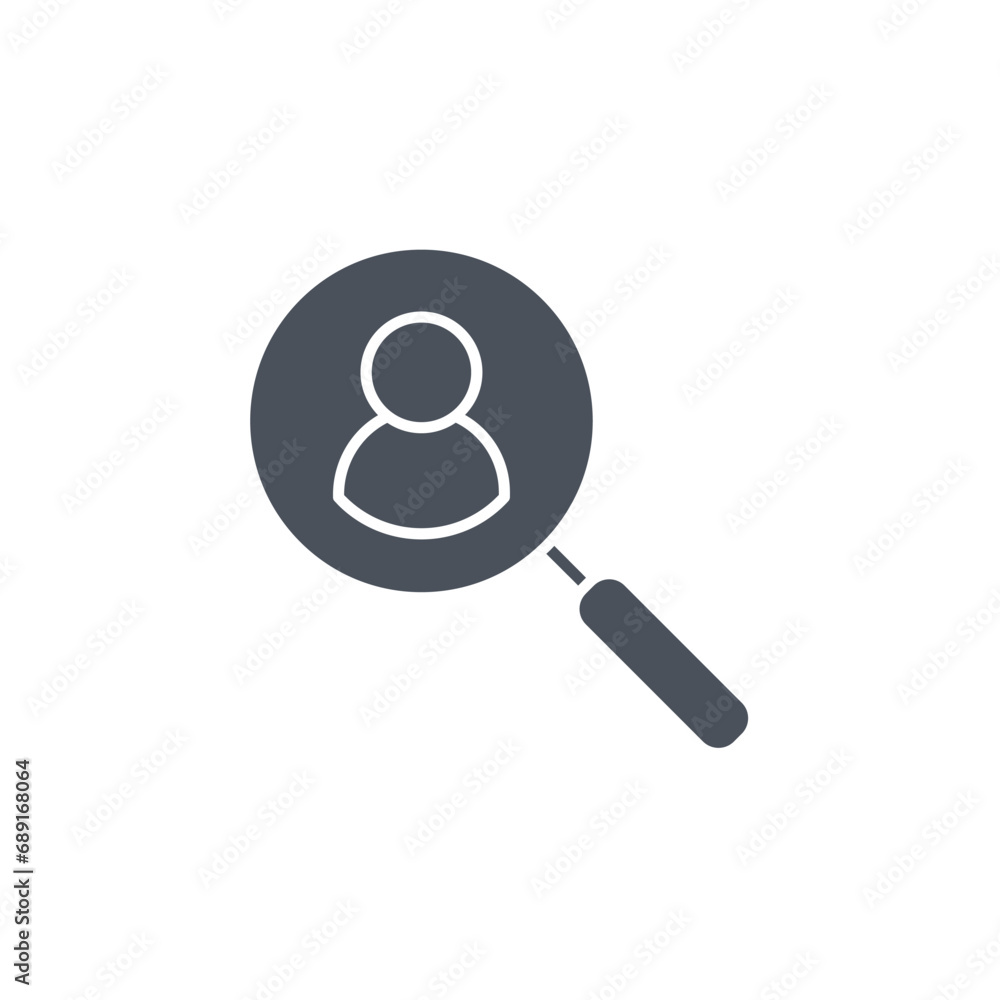 Vector sign of the search symbol isolated on a white background. icon color editable. Vector sign of the search symbol isolated on a white background. icon color editable.