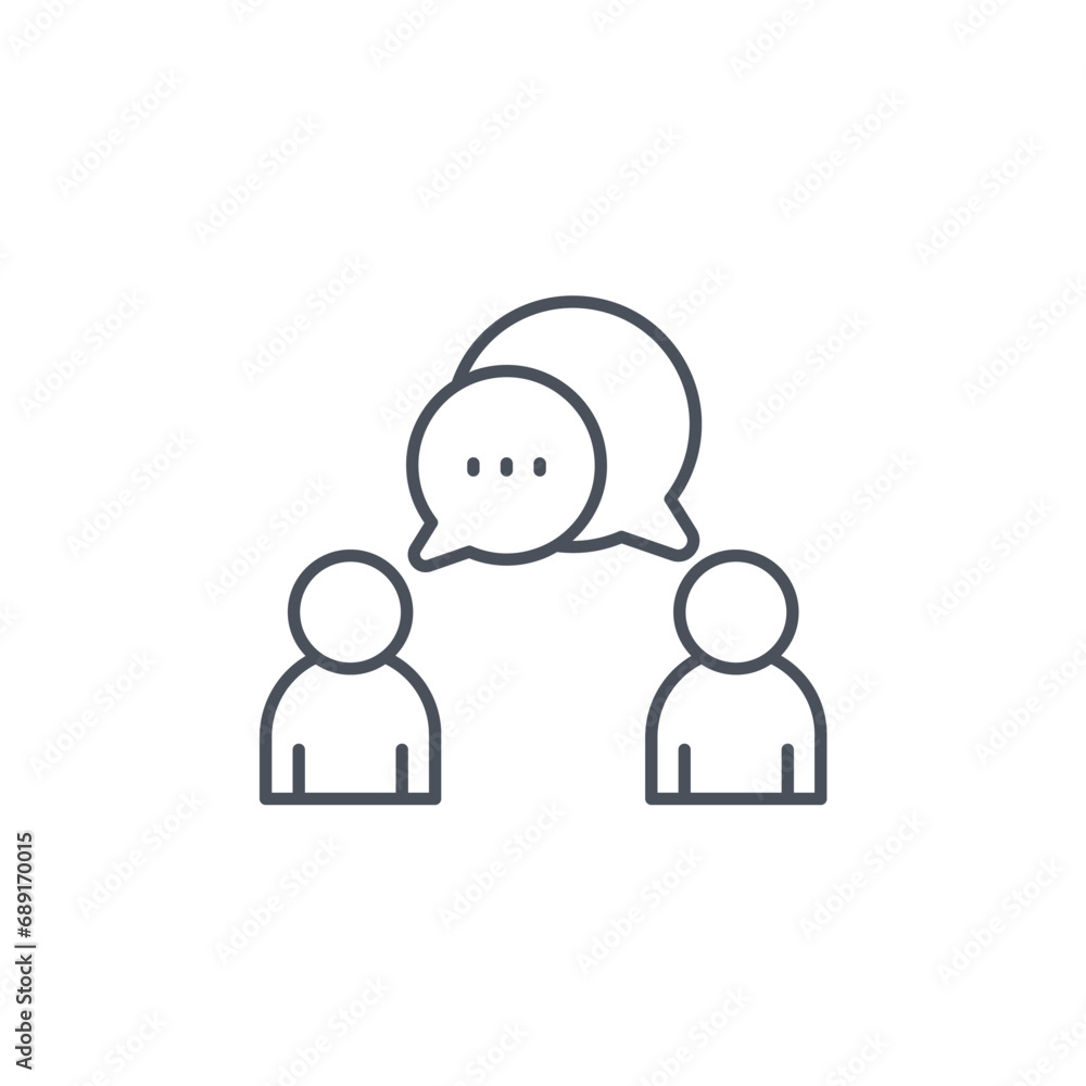 Vector sign of the communication symbol isolated on a white background. icon color editable. Vector sign of the communication symbol isolated on a white background. icon color editable.