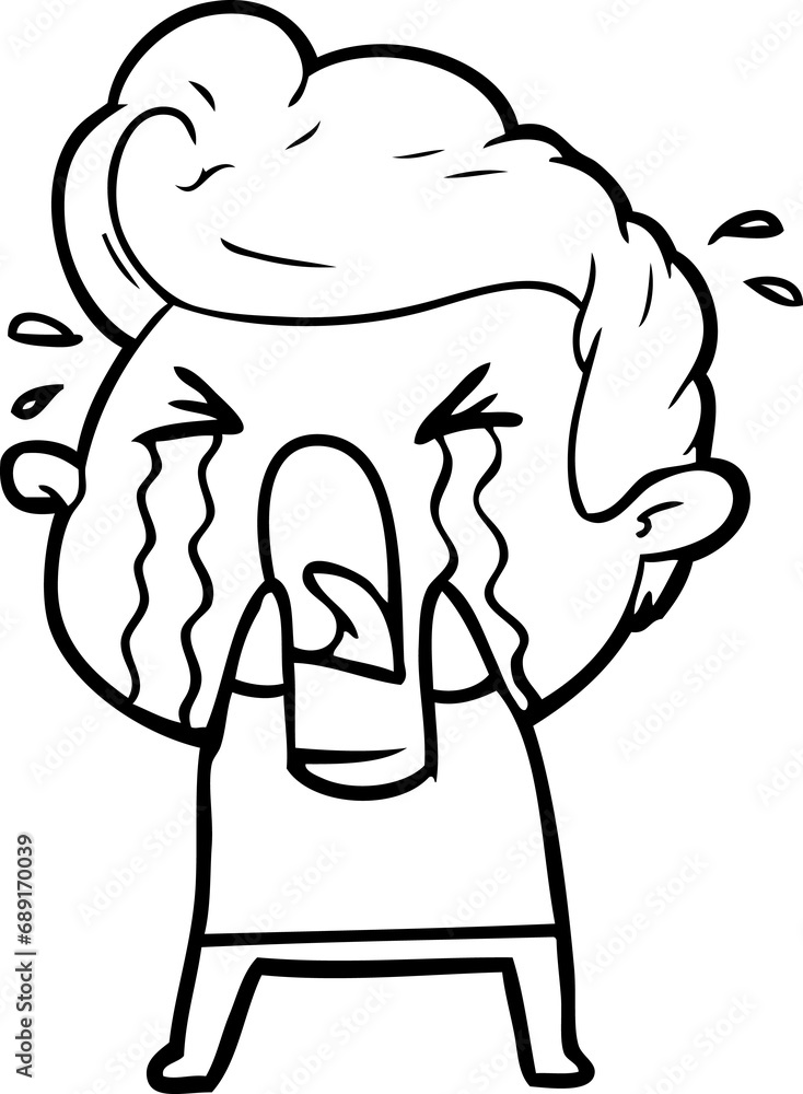 cartoon crying man cartoon crying man