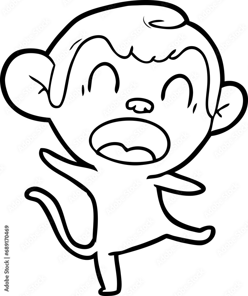 shouting cartoon monkey dancing shouting cartoon monkey dancing