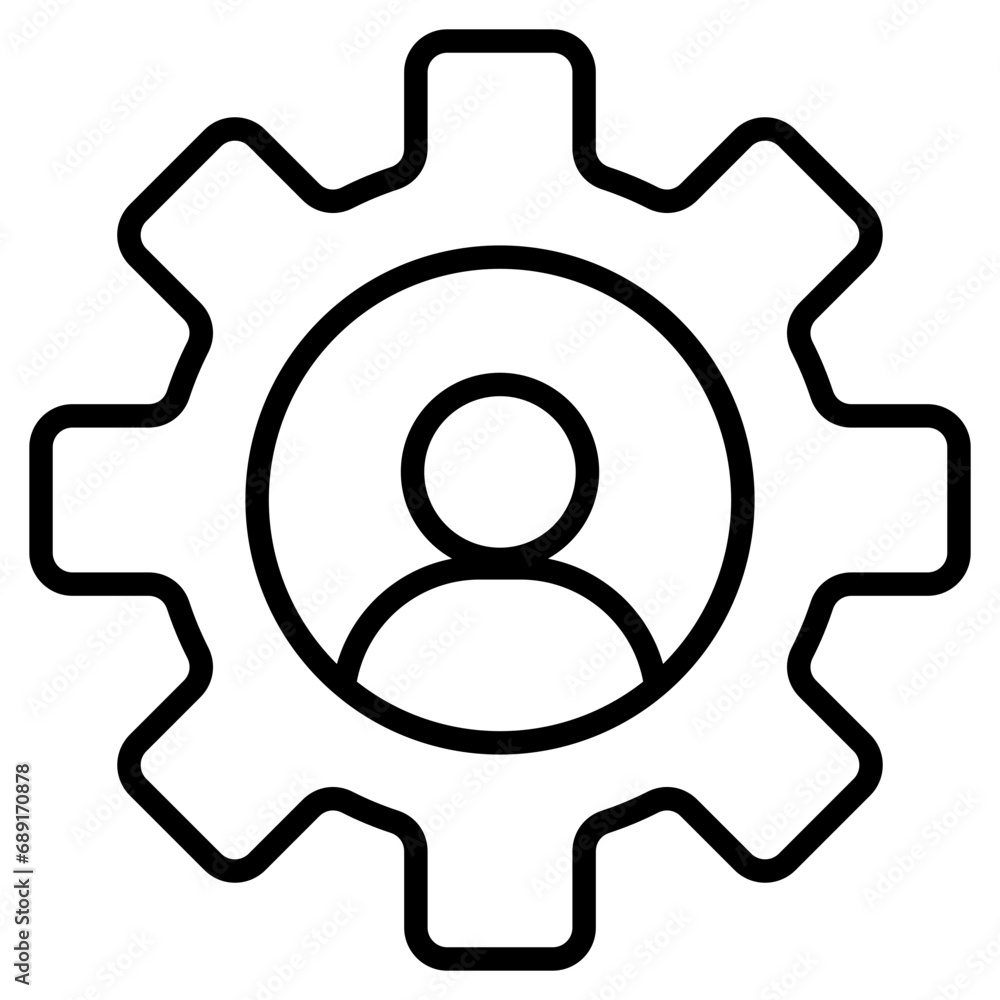 Management Roles icon line vector illustration Management Roles icon line vector illustration