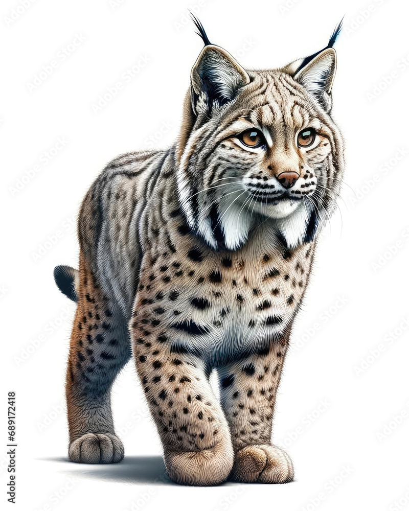 Obraz premium Illustration of a Bobcat
