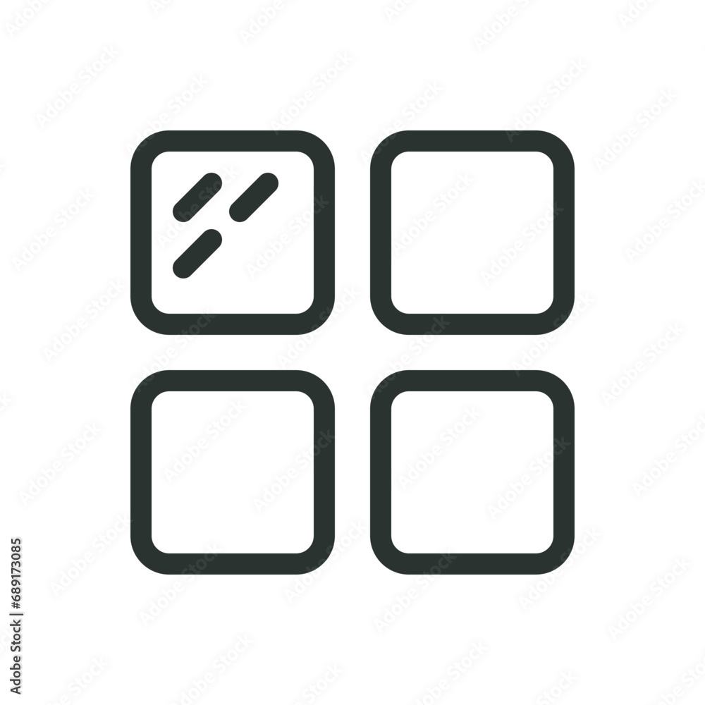 Felt furniture pads isolated icon, rubber furniture legs protectors vector icon with editable stroke Felt furniture pads isolated icon, rubber furniture legs protectors vector icon with editable stroke