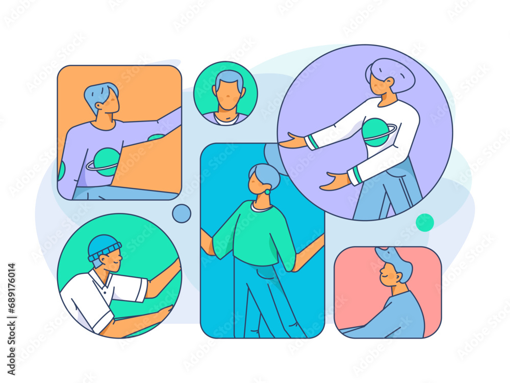 Business People Flat Vector Concept Operation Hand Drawn Illustration
Business People Flat Vector Concept Operation Hand Drawn Illustration