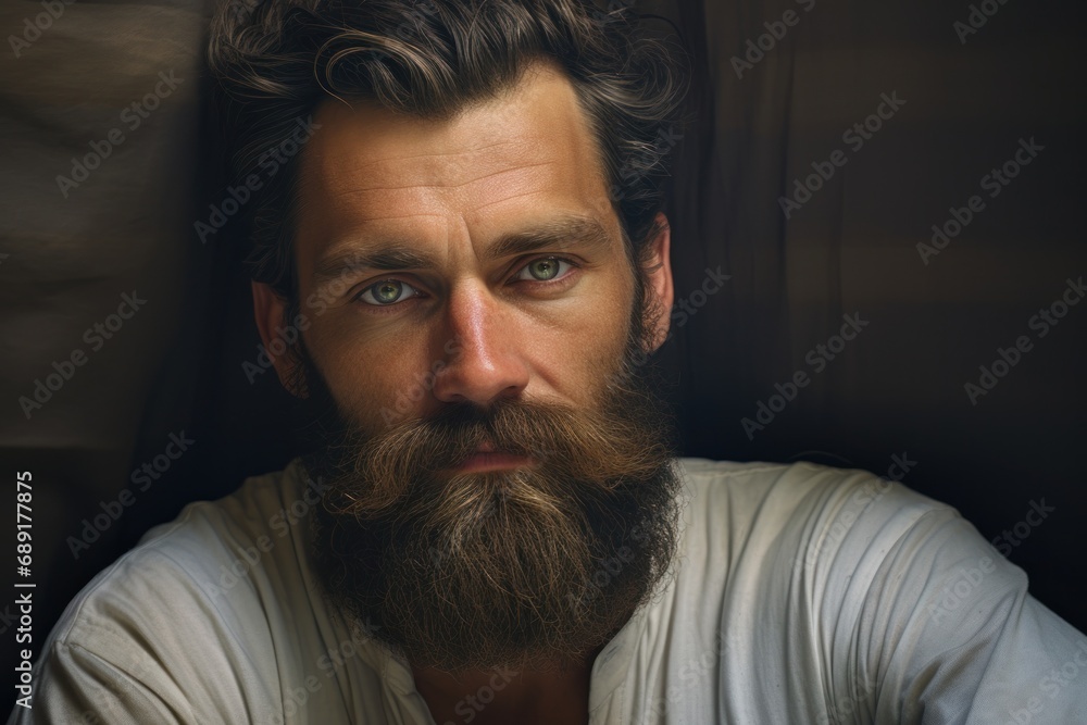 portrait of a man with beard