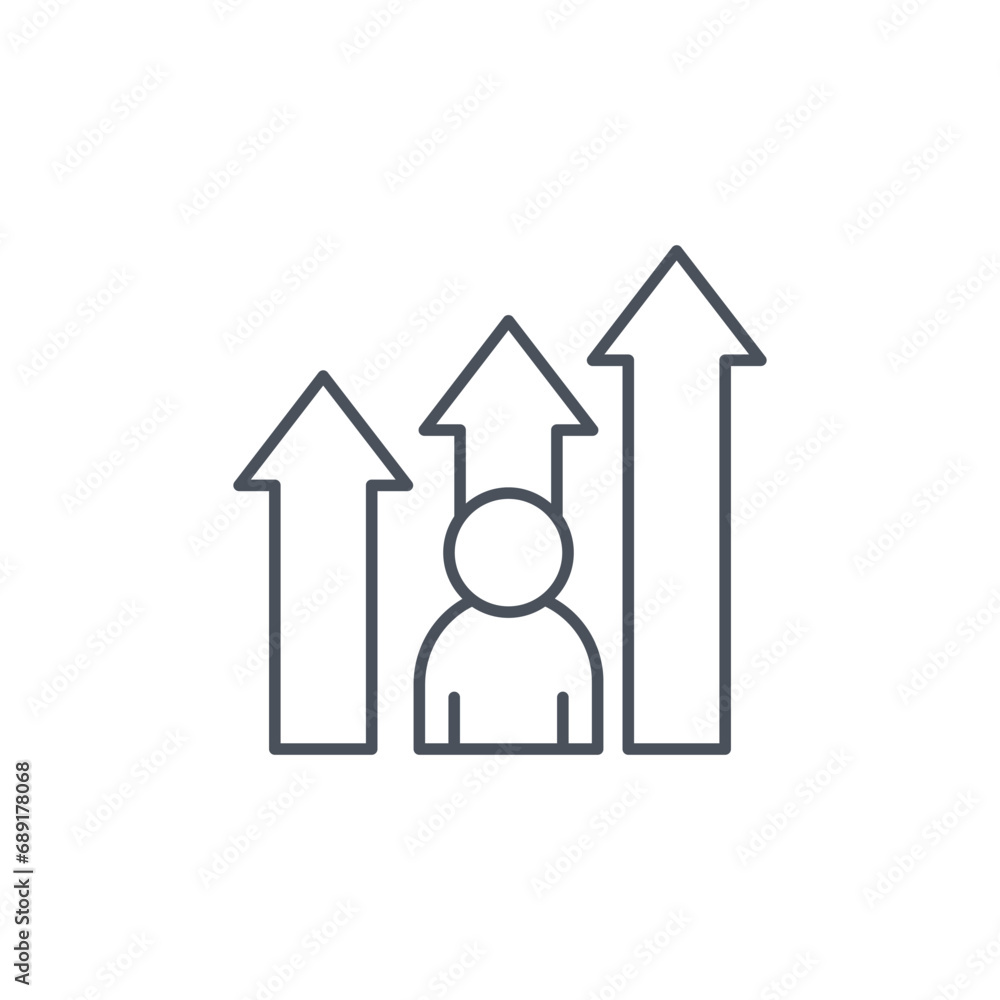 Vector sign of the career symbol isolated on a white background. icon color editable. Vector sign of the career symbol isolated on a white background. icon color editable.