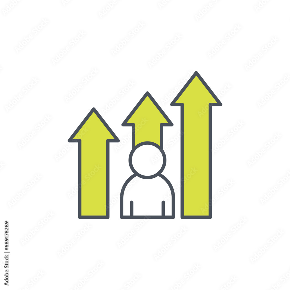 Vector sign of the career symbol isolated on a white background. icon color editable. Vector sign of the career symbol isolated on a white background. icon color editable.