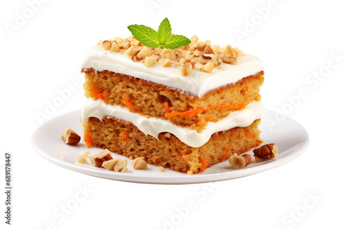 Beyond Dessert Carrot Cake Surprise isolated on transparent background