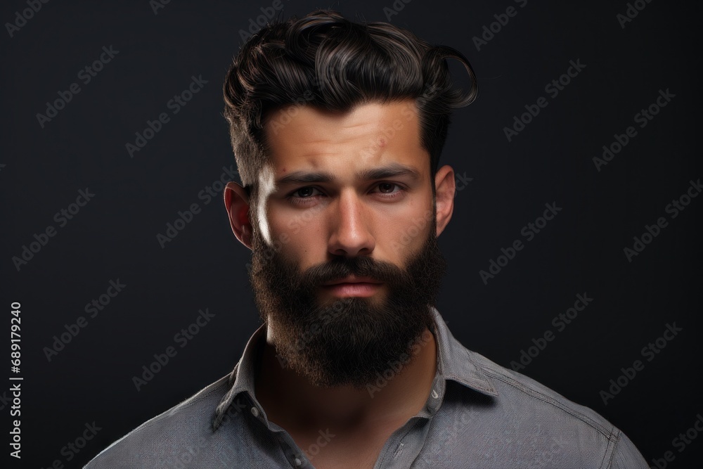 portrait of a man with beard portrait of a man with beard