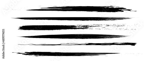 墨で書かれたブラシストローク