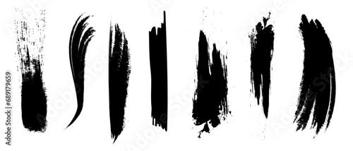 墨で書かれたブラシストローク