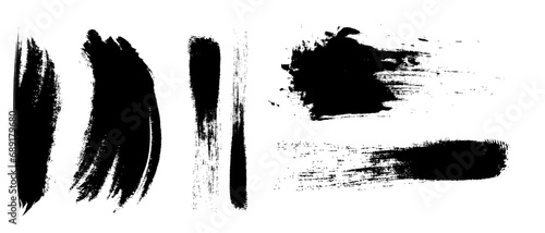 墨で書かれたブラシストローク