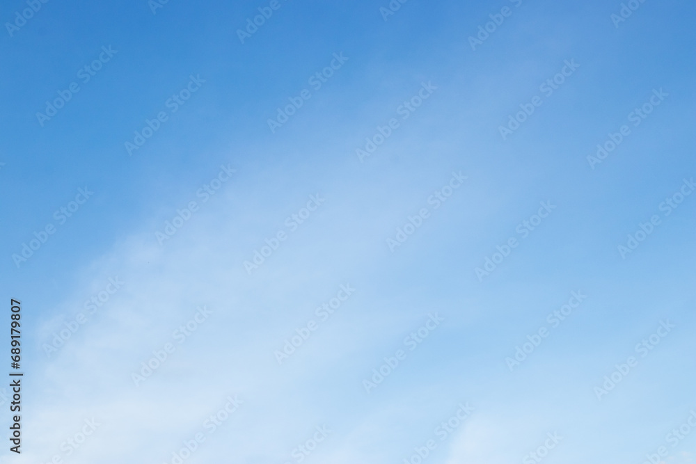 Sky with white clouds, blue space for letters. natural background and texture.