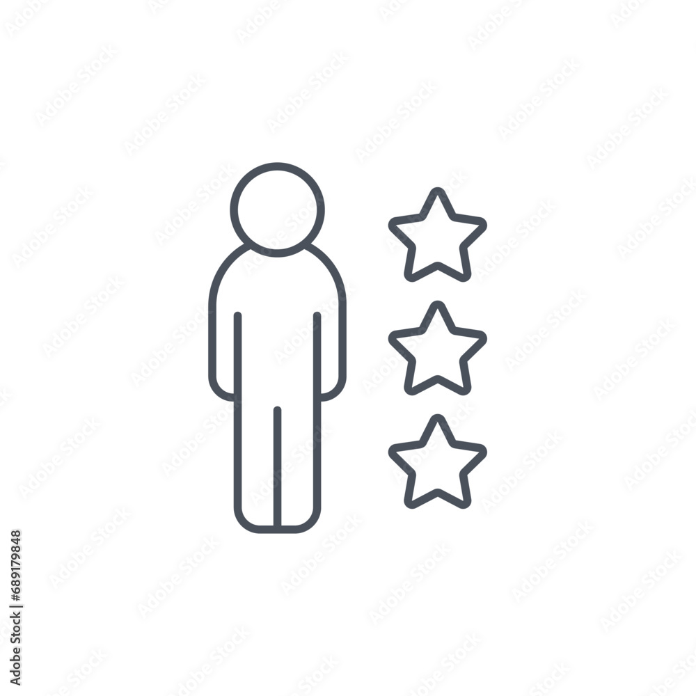 Vector sign of the experience symbol isolated on a white background. icon color editable. Vector sign of the experience symbol isolated on a white background. icon color editable.