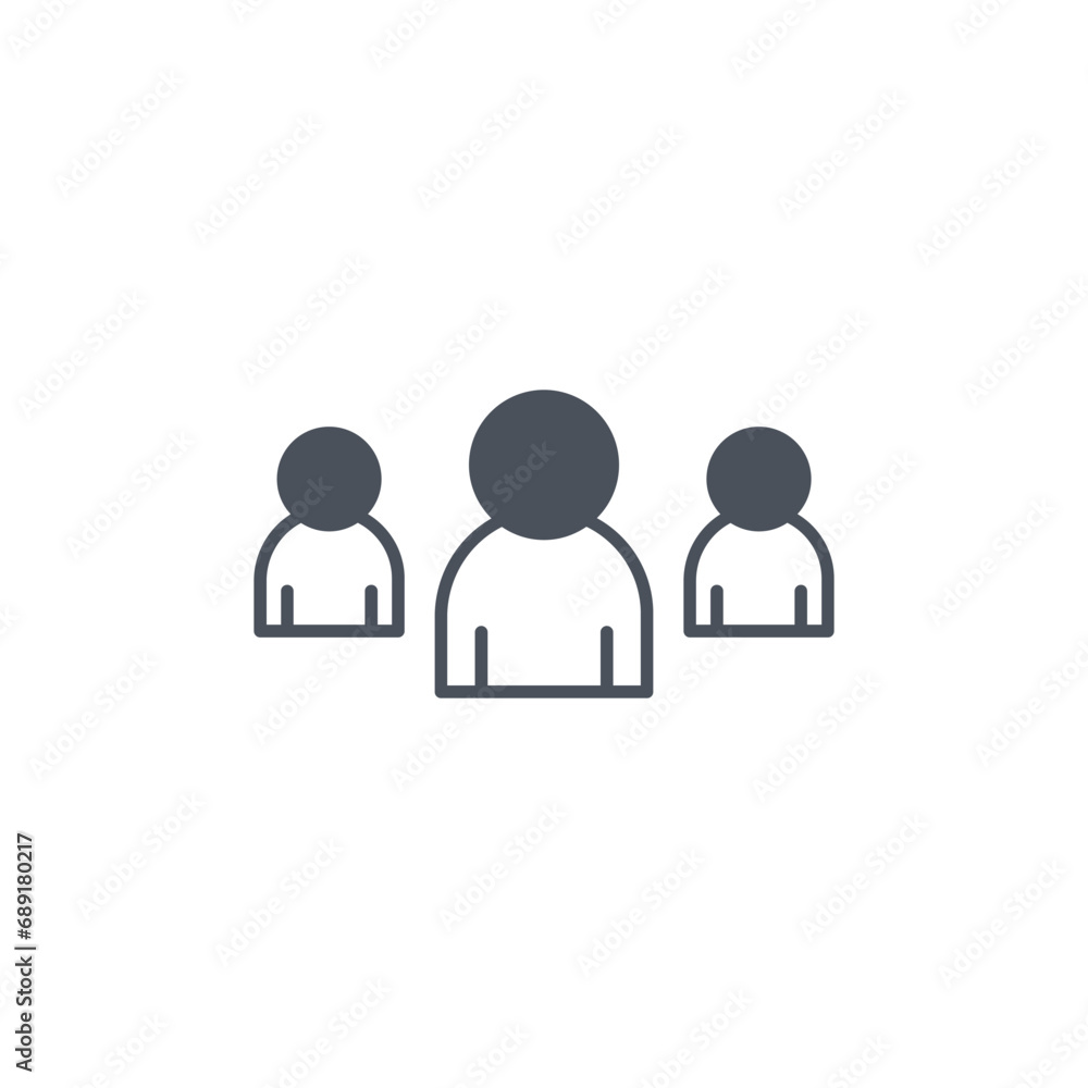 Vector sign of the leadership symbol isolated on a white background. icon color editable. Vector sign of the leadership symbol isolated on a white background. icon color editable.