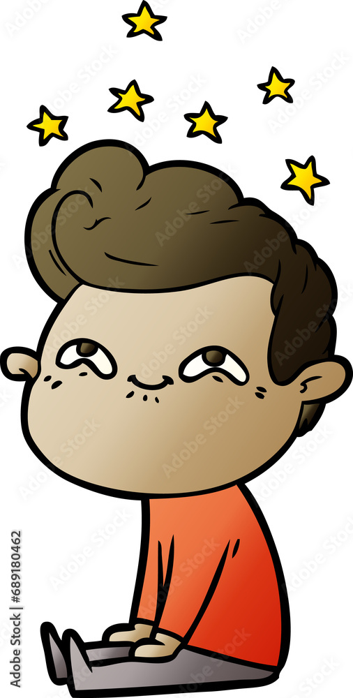 cartoon excited man cartoon excited man