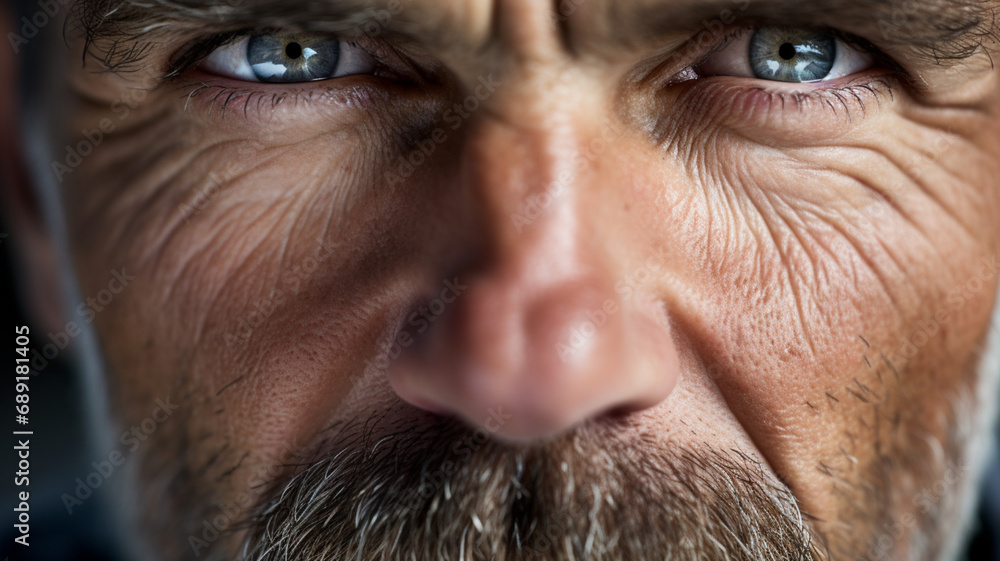 Fototapeta premium Close-up of man's face