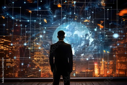 Wallpaper Mural Person in front of a screen Torontodigital.ca