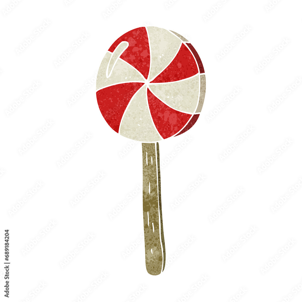 freehand retro cartoon lollipop freehand retro cartoon lollipop