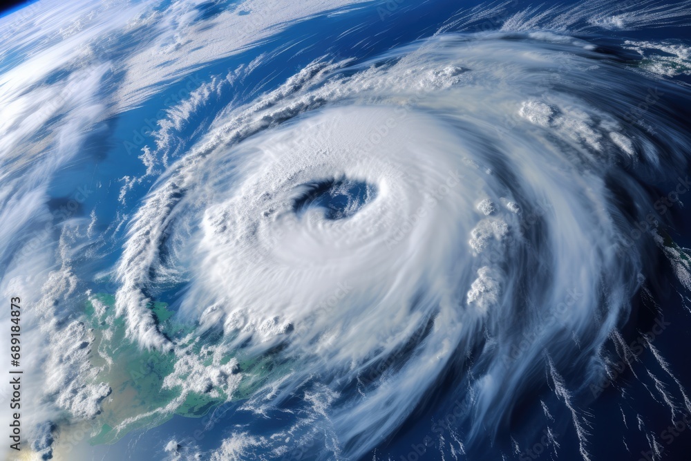 Satellite View Of Hurricane Florence, Super Typhoon Atmospheric Cyclone. Сoncept Aerial Landscape Photography, Urban Cityscape, Serene Nature Scenes, Dramatic Sunset Sky, Majestic Waterfalls