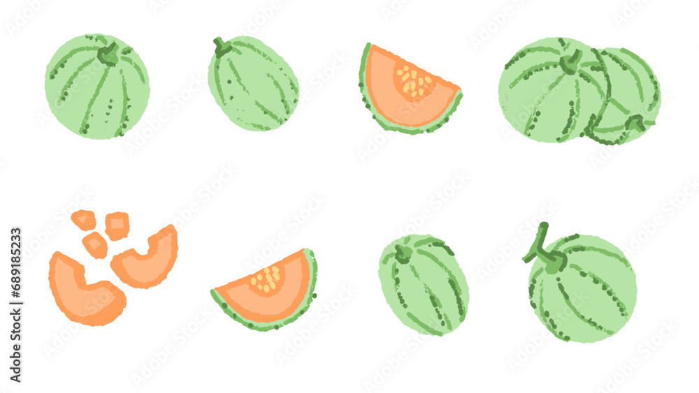 Set of watermelons Set of watermelons