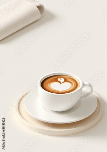 A Coffee Cup Isolated On A White Background