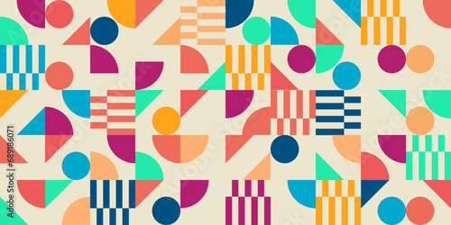 illustration seamless pattern abstract geometric background