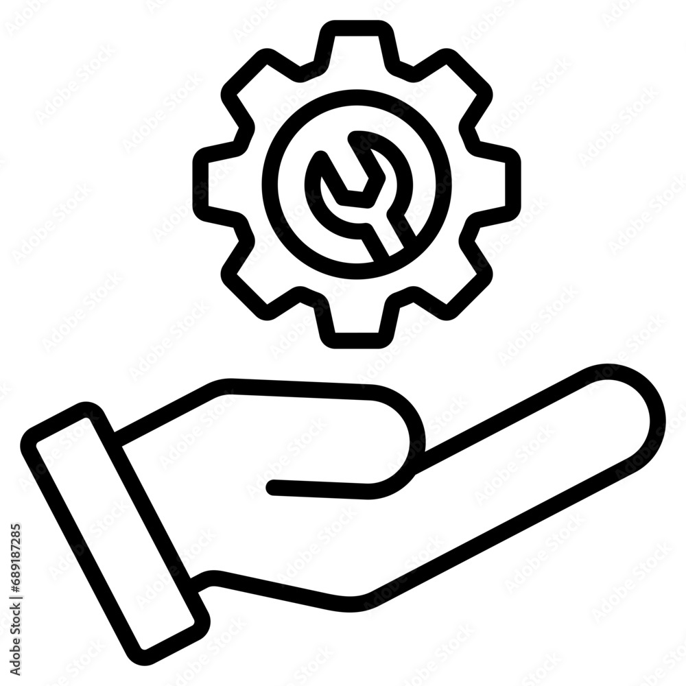 Effortless Maintenance icon line vector illustration Effortless Maintenance icon line vector illustration