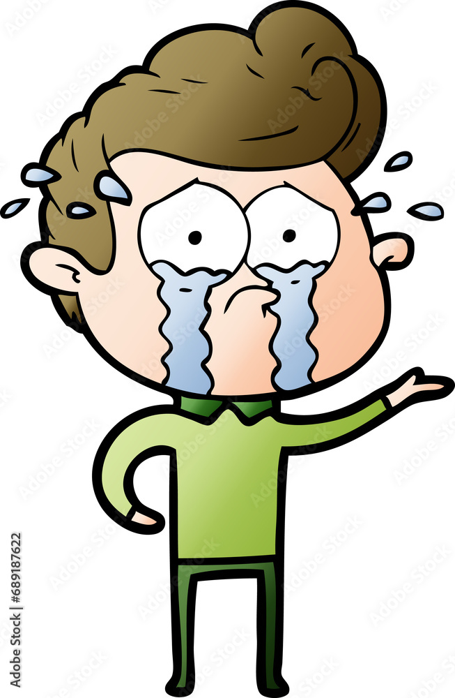 cartoon crying man cartoon crying man