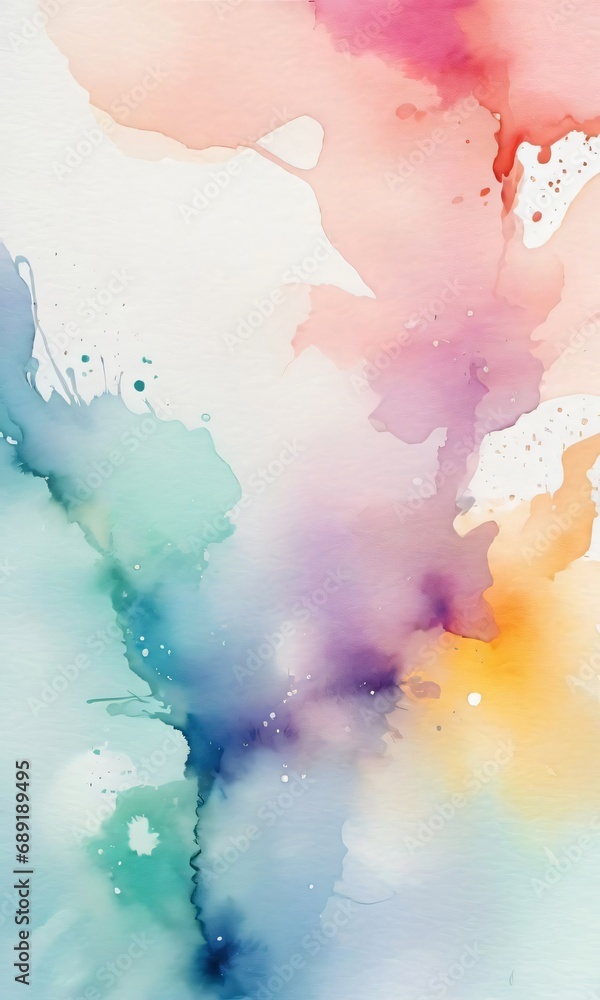 Fototapeta premium Light Watercolor Abstract Background.