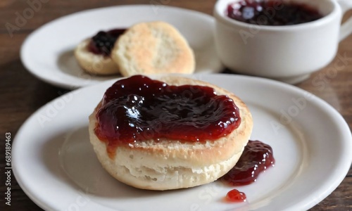 English Muffin With Jam