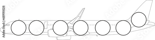 Air Plane dot marker