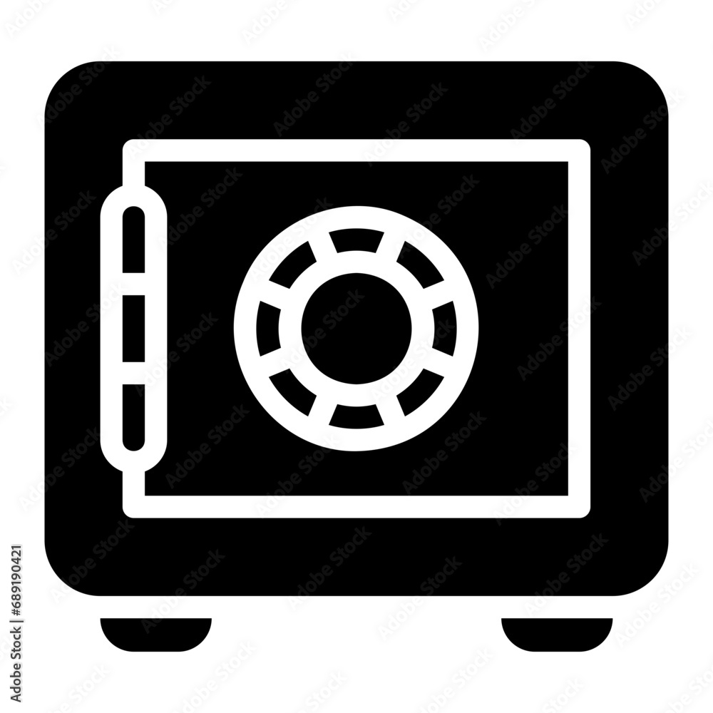 safebox glyph icon safebox glyph icon