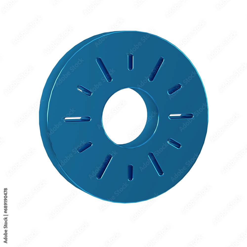 Blue Sun icon isolated on transparent background. Blue Sun icon isolated on transparent background.