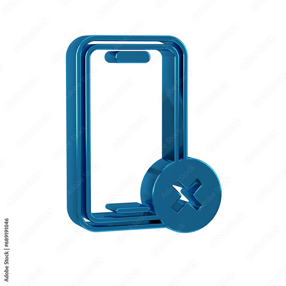 Blue No cell phone icon isolated on transparent background. No talking and calling sign. Cell prohibition. Blue No cell phone icon isolated on transparent background. No talking and calling sign. Cell prohibition.