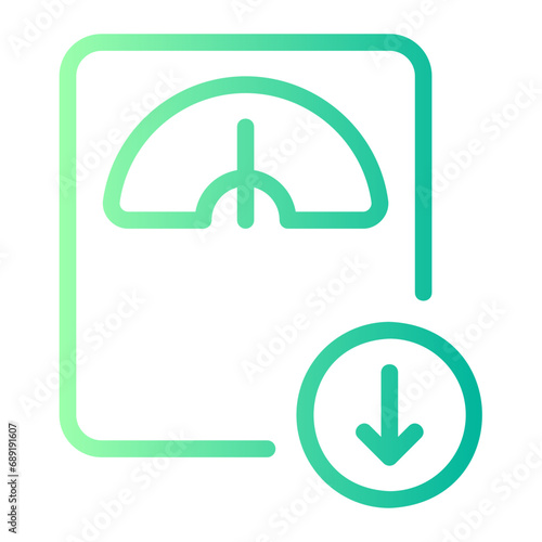 lose weight gradient icon