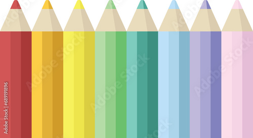 color pencils graphic vector illustration icon