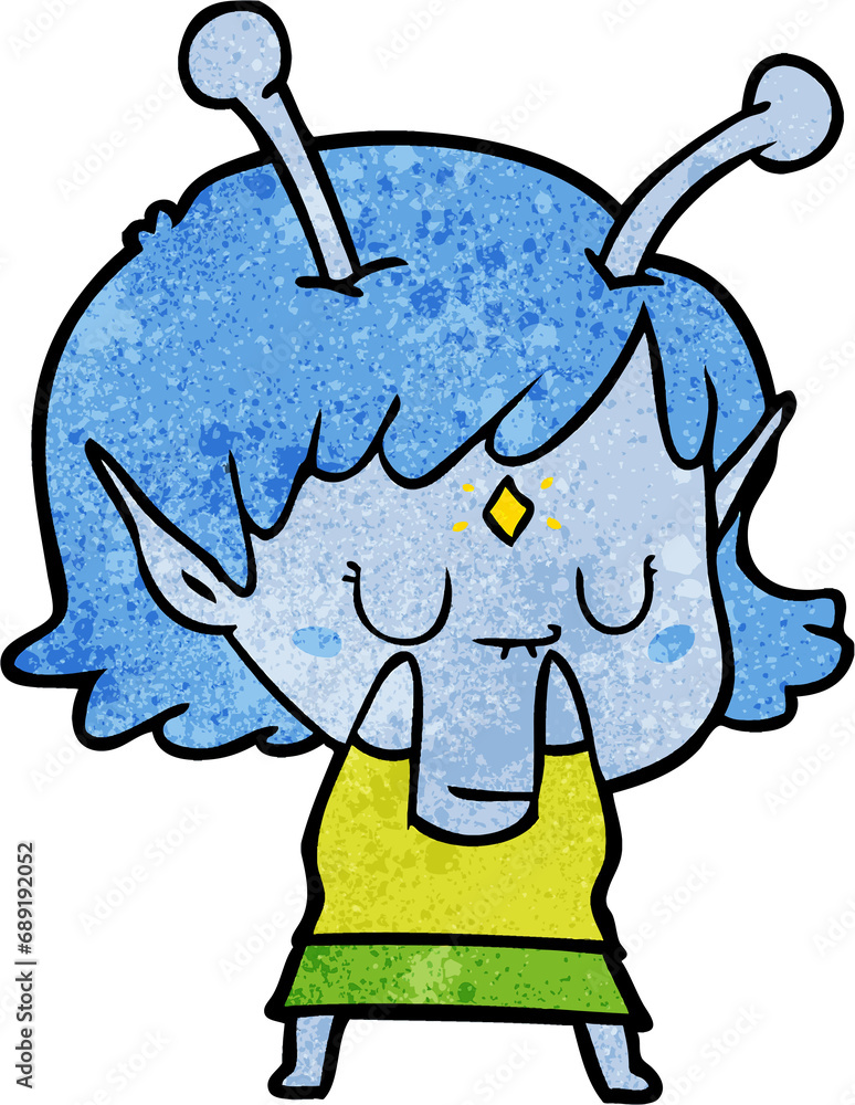cartoon alien girl cartoon alien girl