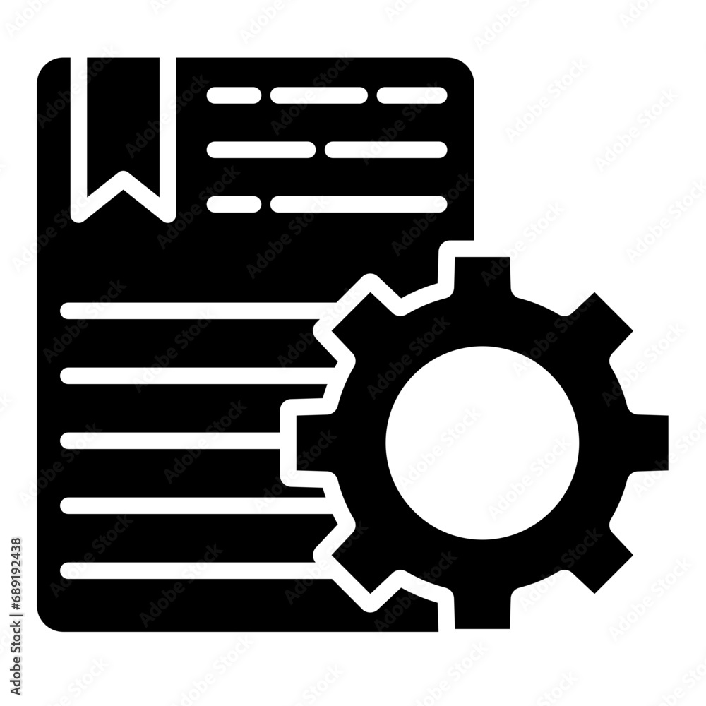 Process Documentation icon line vector illustration Process Documentation icon line vector illustration