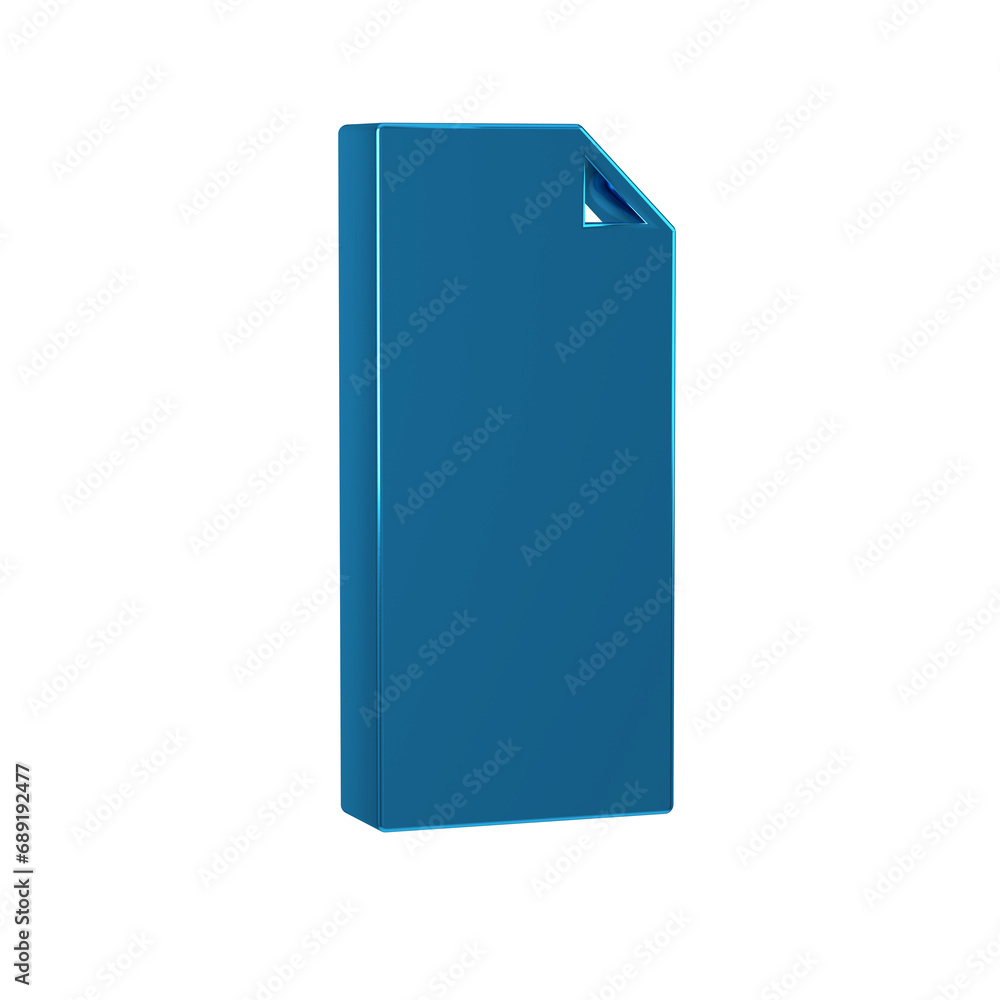 Blue Grip tape on a skateboard icon isolated on transparent background.